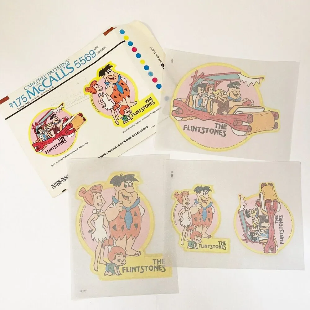 Vintage 1976 Hanna-Barbera Iron-On Transfer Lot Flintstones Yogi Bear McCalls